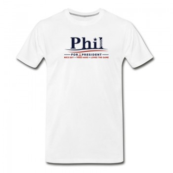 Men's Phil Kessel For President Pittsburgh Make America Phil Again T-Shirt - White
